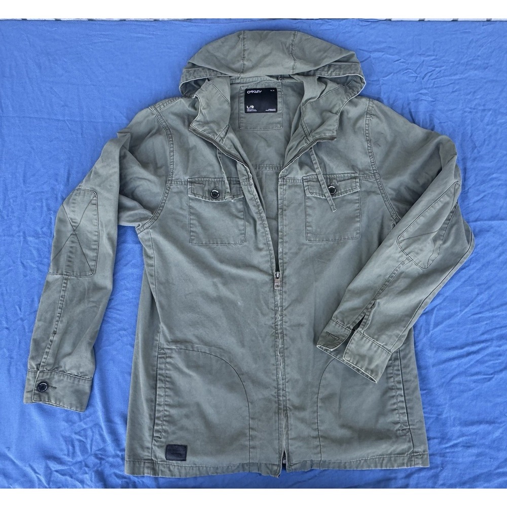 Oakley Women's Large Olive Green Hooded Utility Field Jacket 411873AU W14